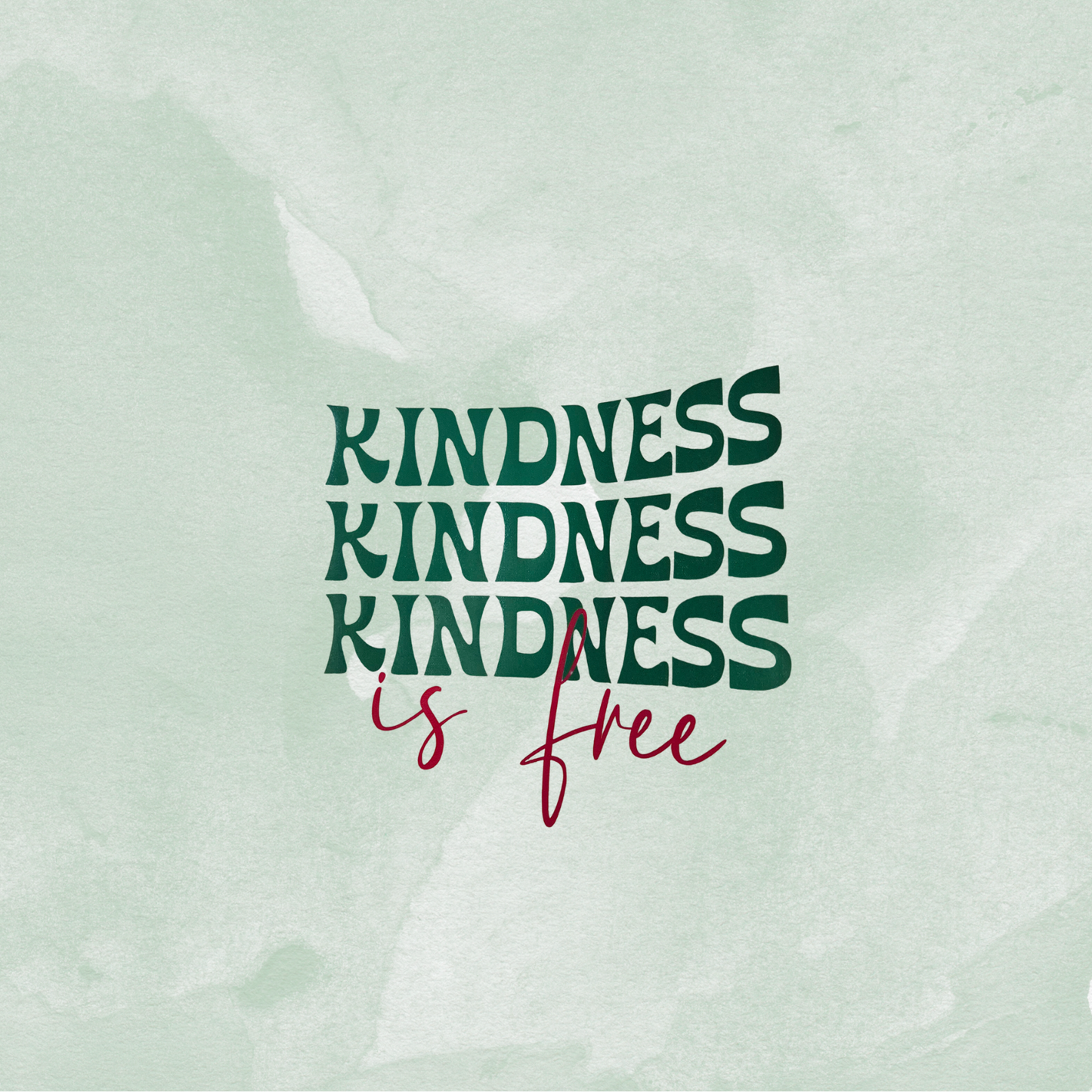 Kindness ist free