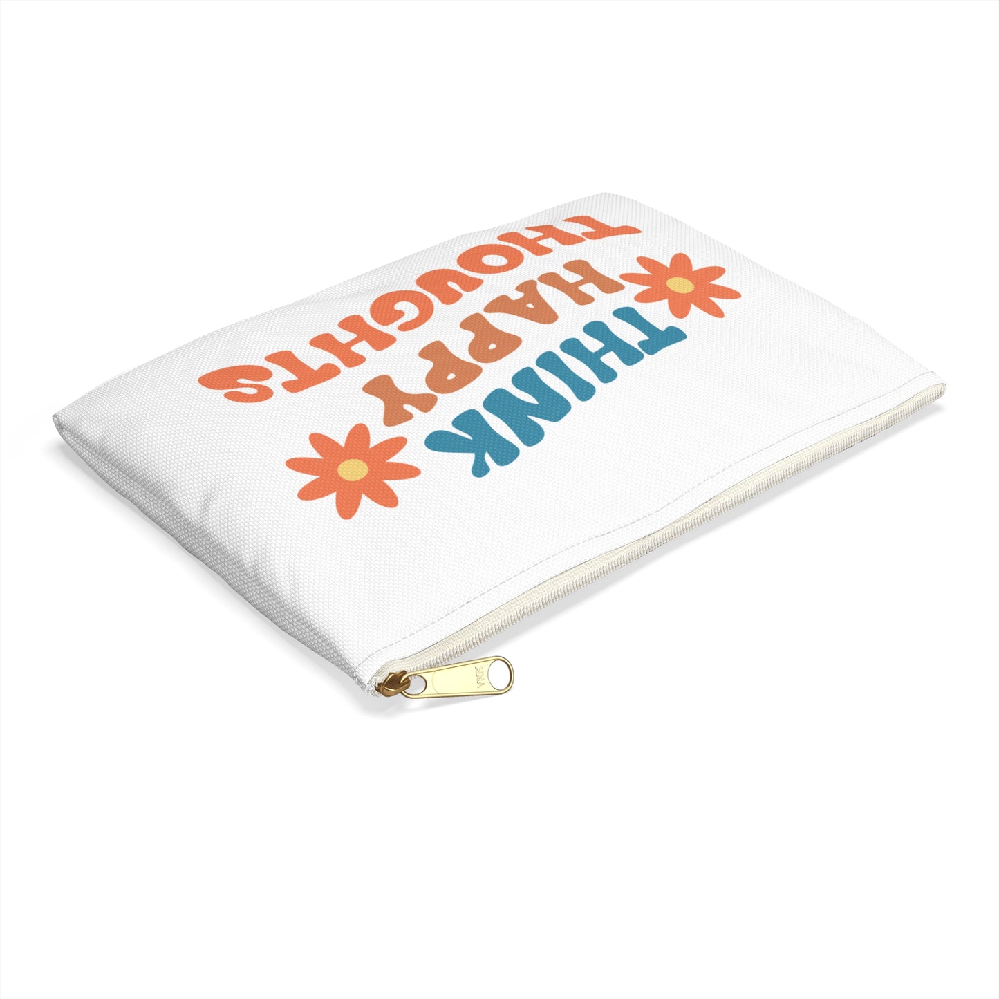 Think Happy Thoughts - Positive Kosmetiktasche und Reiseetui