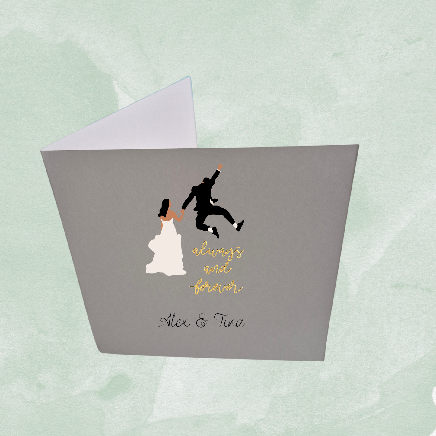 Always and Forever Hochzeitskarte