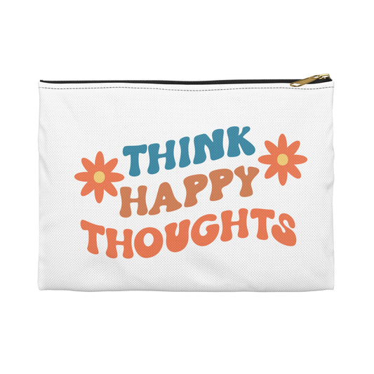 Think Happy Thoughts - Positive Kosmetiktasche und Reiseetui