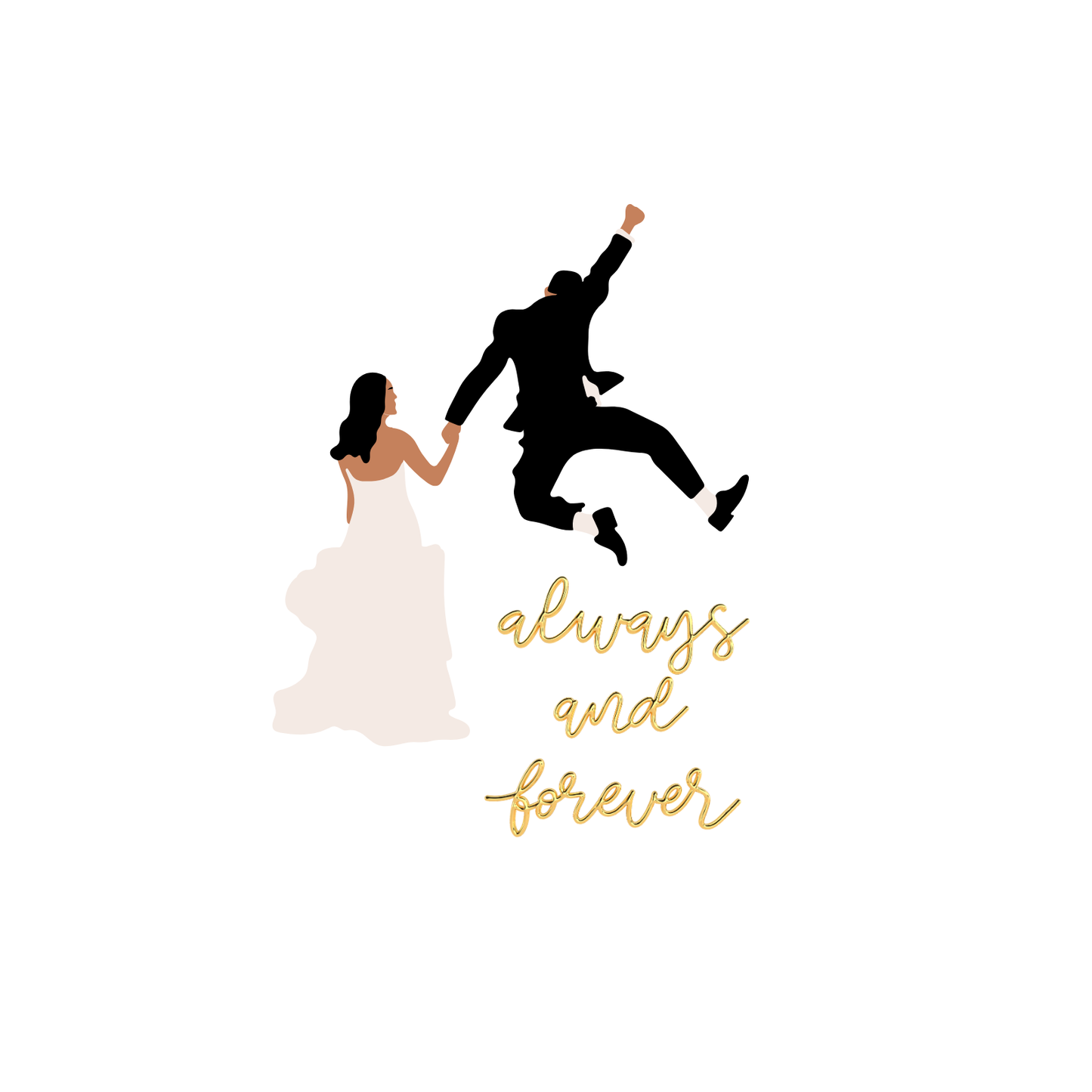 Always and Forever Hochzeitskarte